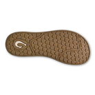 A brown leather Olukai Womens Southshore flip-flop sandal on a white background