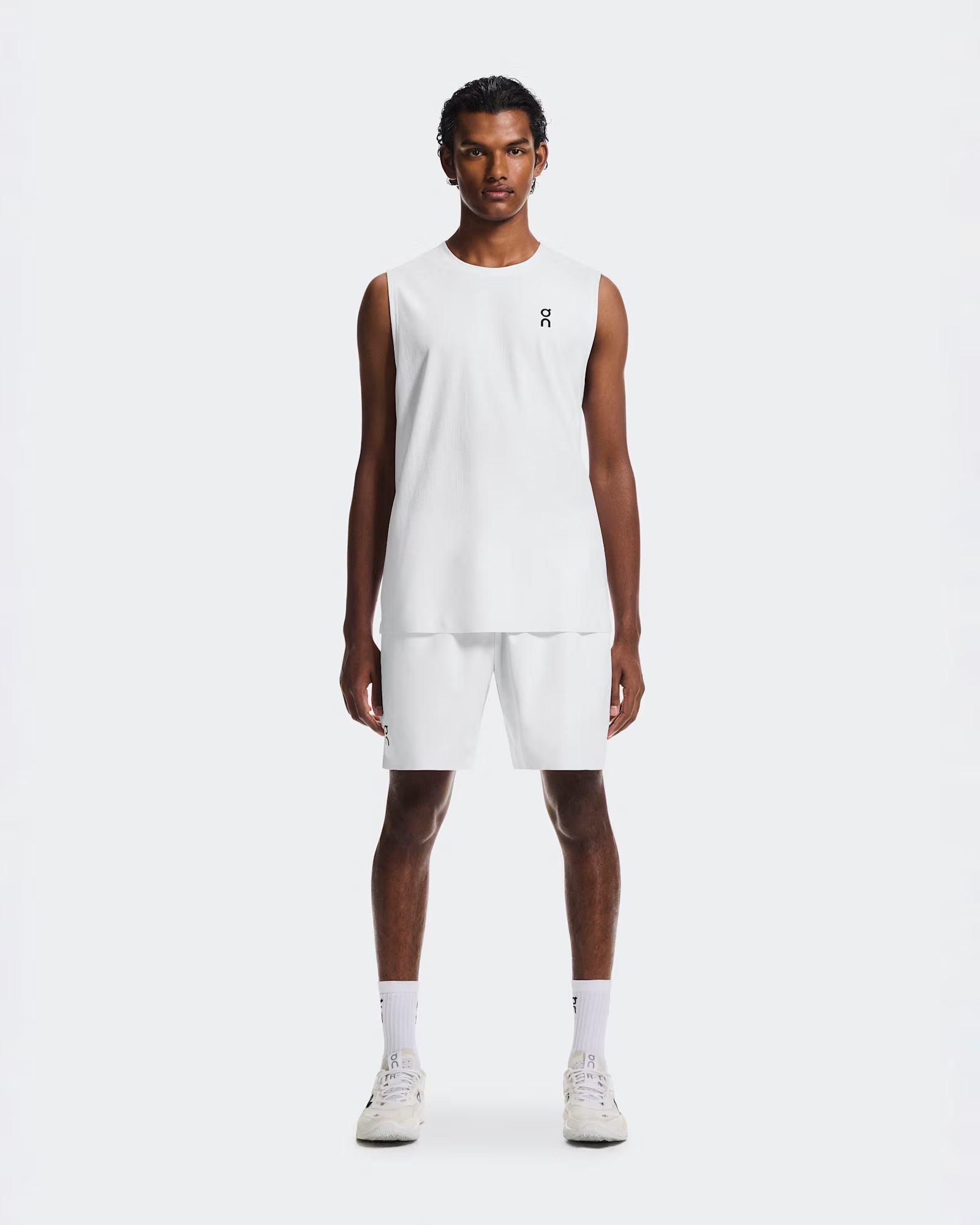 On Men's Court 7 Inch Shorts featuring lightweight performance fabric, breathable comfort, athletic fit, and unrestricted movement.
