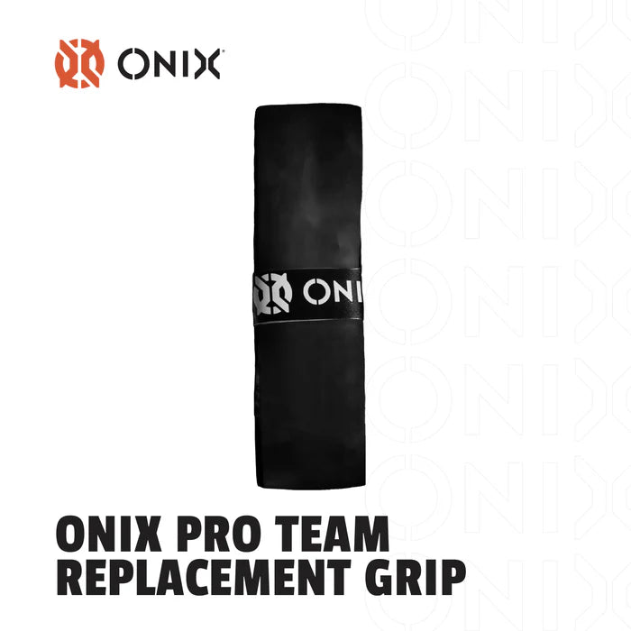Onix Pro Team Replacement Pickleball Paddle Grip featuring a tacky cushioned surface, moisture-absorbing construction, and secure grip for enhanced paddle control.