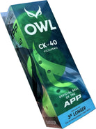 A 3-Pack of green OWL CK-40 outdoor pickleballs