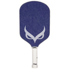 An OWL PXE pickleball paddle with a blue noise-dampening surface that features a white OWL logo