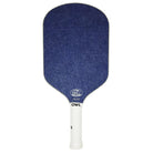 An OWL PXE pickleball paddle with a blue noise-dampening surface that features a white OWL logo