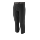 Front view of the Patagonia Men's Capilene Thermal Weight Boot Length Baselayer Bottoms featuring a 23-inch boot-length hem, Polartec Power Grid fabric with an open-grid brushed interior, a flat elastic waistband, a functional fly, a gusseted crotch, and flatlock seam construction.