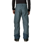 Rear view of the Patagonia Men's Storm Shift Pants featuring a 2-layer GORE-TEX shell made from 100% recycled polyester, a body-mapped zig-zag fleece and mesh lining, outer thigh ventilation zips with mesh backing, adjustable waist tabs with belt loops, dual zippered thigh pockets, scuff guards at the inner ankles, internal gaiters with gripper elastic, and an embedded RECCO reflector.