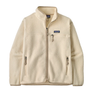 A women's Patagonia Retro Pile Jacket in Natural that is made from recycled polyester.
