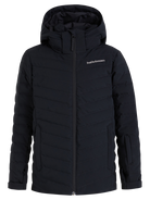 Peak Performance JR Frost Ski Jacket featuring waterproof construction, lightweight insulation, adjustable hood, powder skirt, and a junior-specific fit.