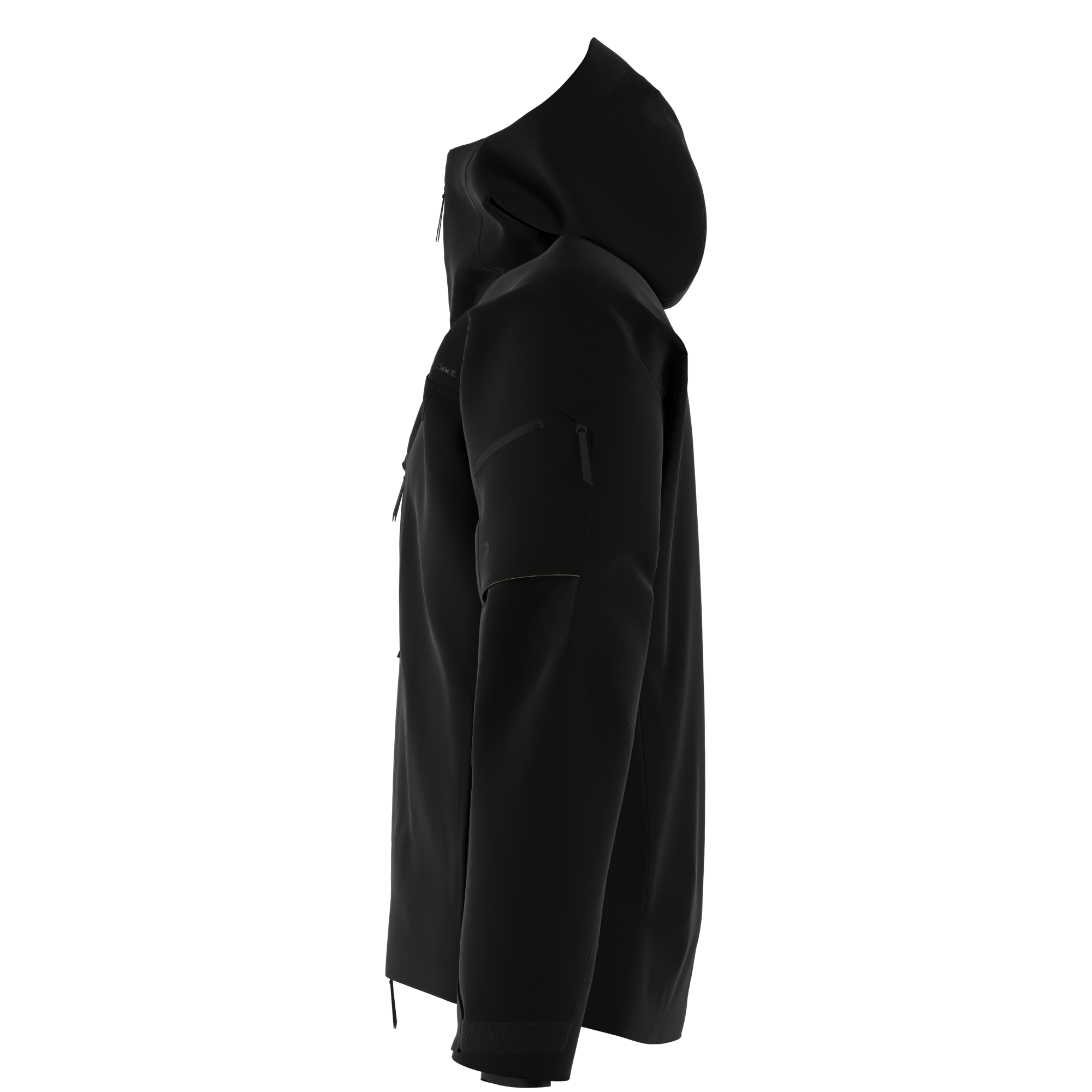 Peak Performance Men's Alpine GORE-TEX Shell Ski Jacket featuring waterproof GORE-TEX construction, helmet-compatible hood, powder skirt, and lightweight alpine performance.