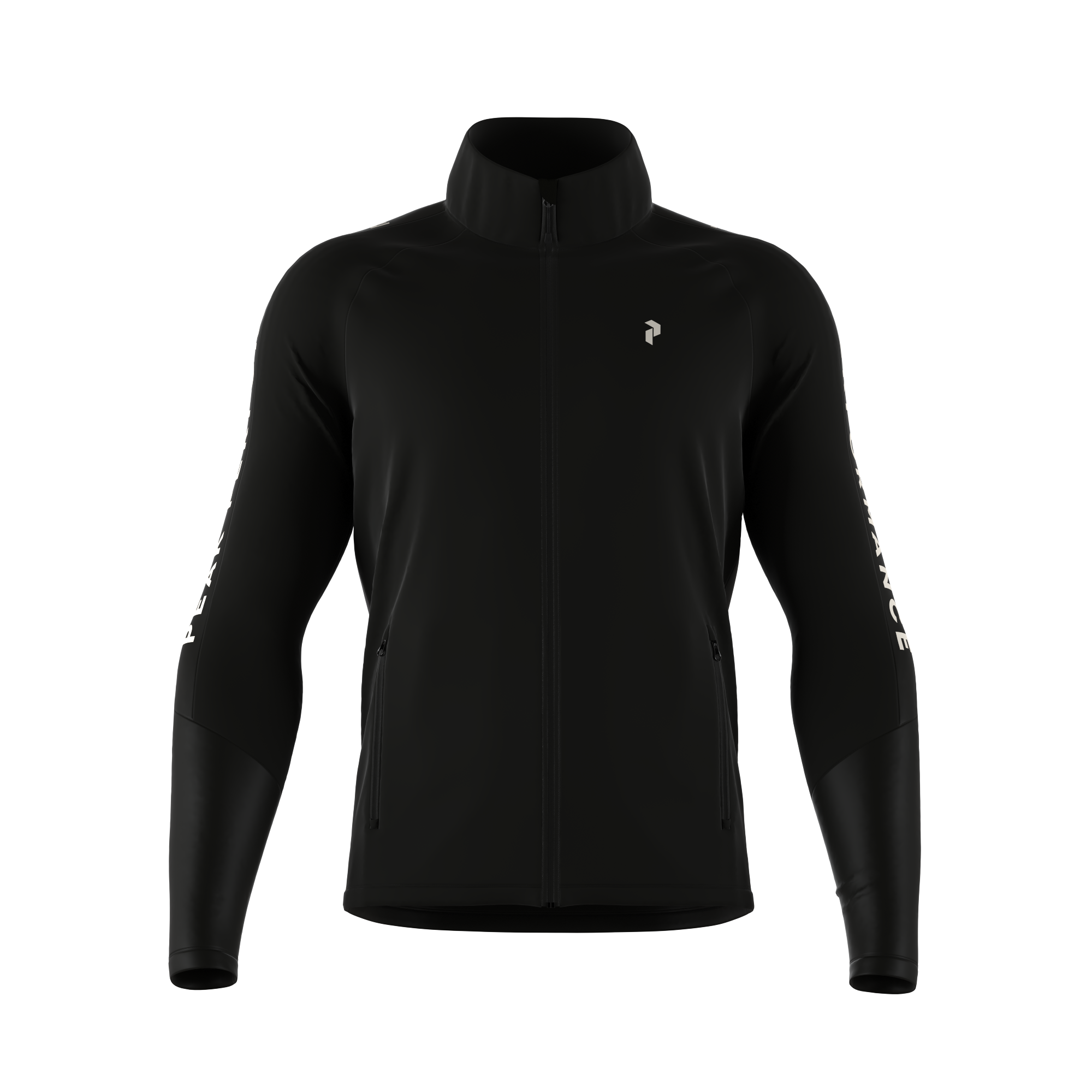 Peak Performance Men's Rider Zip Jacket featuring stretch performance fabric, brushed interior, full-zip design, and an athletic fit for skiing and winter wear.