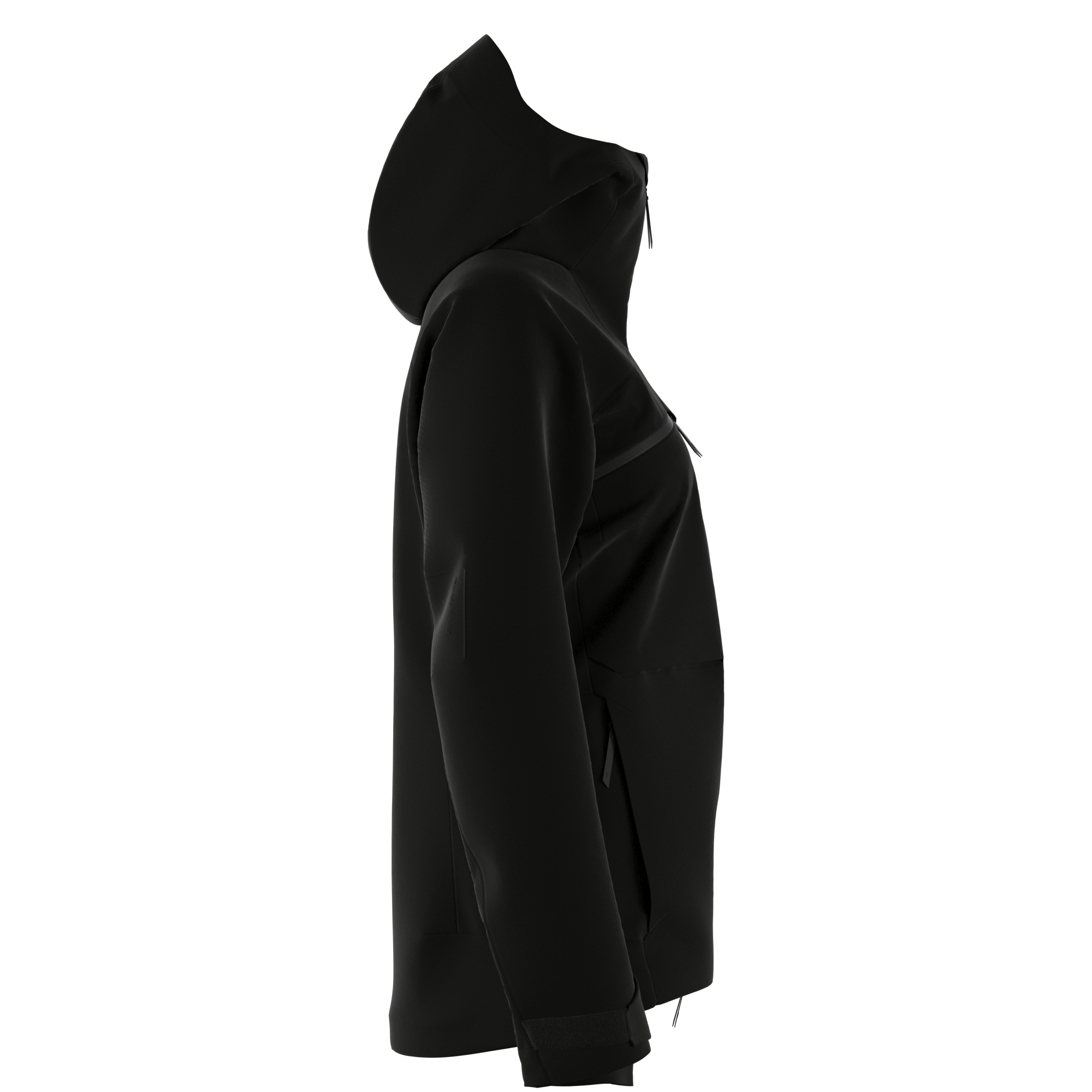 Peak Performance Women's Alpine GORE-TEX Shell Ski Jacket featuring waterproof GORE-TEX construction, helmet-compatible hood, powder skirt, and a women's-specific fit.