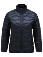 Peak Performance Women's Helium Jacket featuring lightweight synthetic insulation, wind-resistant fabric, zippered pockets, and a women's-specific fit for winter activities.