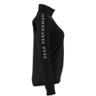 Peak Performance Women's Rider Zip Jacket featuring stretch performance fabric, brushed interior, full-zip design, zippered pockets, and a women's-specific fit.