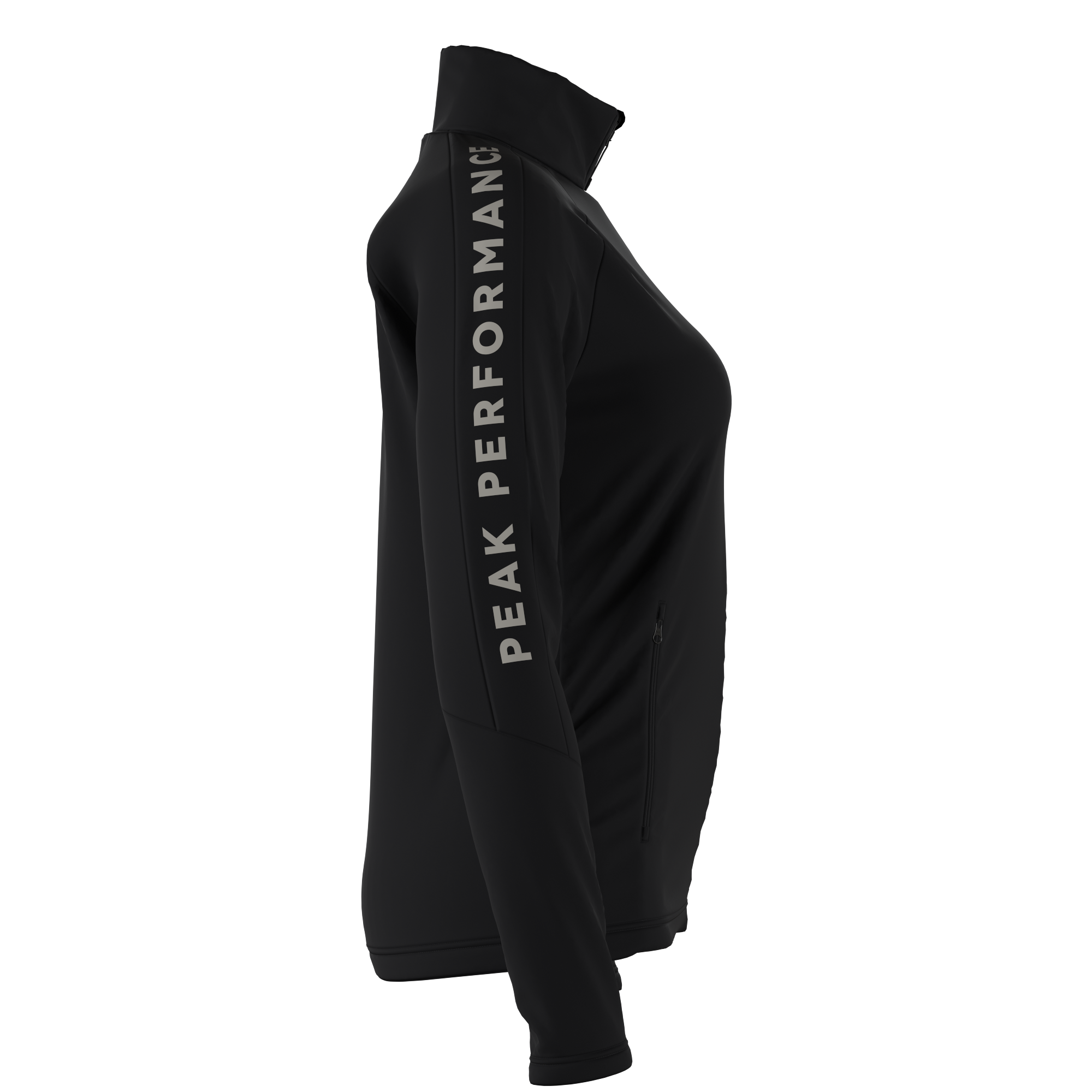 Peak Performance Women's Rider Zip Jacket featuring stretch performance fabric, brushed interior, full-zip design, zippered pockets, and a women's-specific fit.