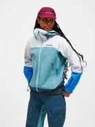 Peak Performance Women's Vislight GORE-TEX C-KNIT™ 3L Ski Jacket featuring waterproof 3-layer construction, helmet-compatible hood, and lightweight alpine performance.