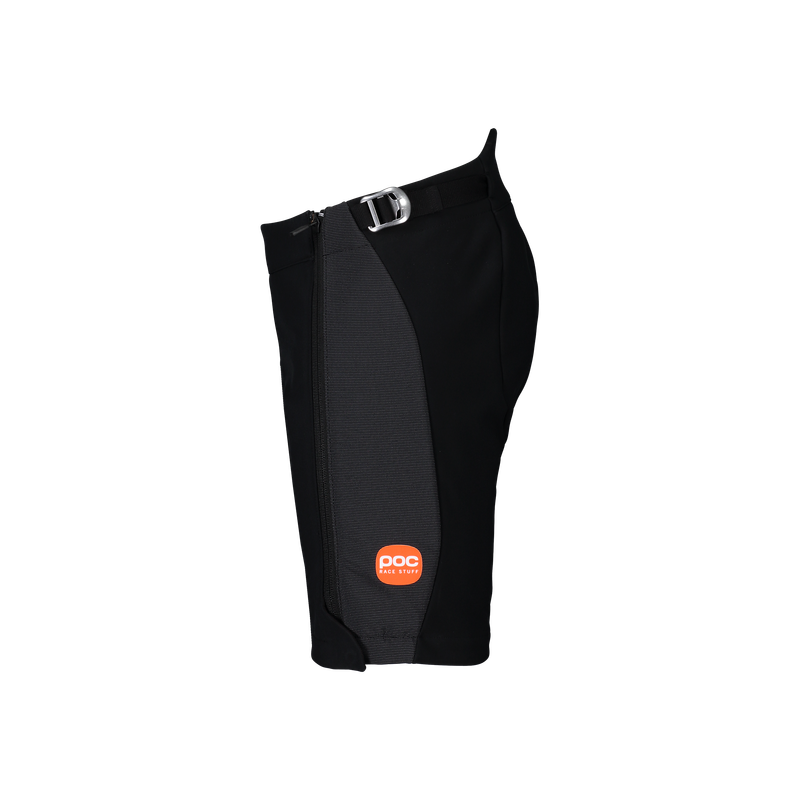 POC JR Race Shorts featuring lightweight insulation, full-length side zippers, weather-resistant construction, and a junior race-specific fit.
