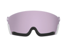 Front view of the POC Obex Low Light Pink Spare Lens featuring toric Clarity optical geometry, a high-contrast pink tint, and anti-fog ventilation notches.