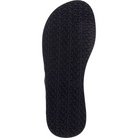 A black Reef Womens Dreams sandal that features a textured footbed on a white background