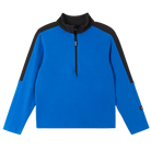 Reima JR Laduille Fleece Sweater featuring lightweight fleece, half-zip collar, breathable fabric, and a junior-specific fit for winter activities.