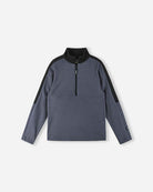 Reima JR Laduille Fleece Sweater featuring lightweight fleece, half-zip collar, breathable fabric, and a junior-specific fit for winter activities.