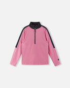 Reima JR Laduille Fleece Sweater featuring lightweight fleece, half-zip collar, breathable fabric, and a junior-specific fit for winter activities.