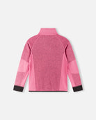Reima JR Laskien Fleece Sweater featuring lightweight fleece, half-zip collar, breathable fabric, and a junior-specific fit for winter activities.