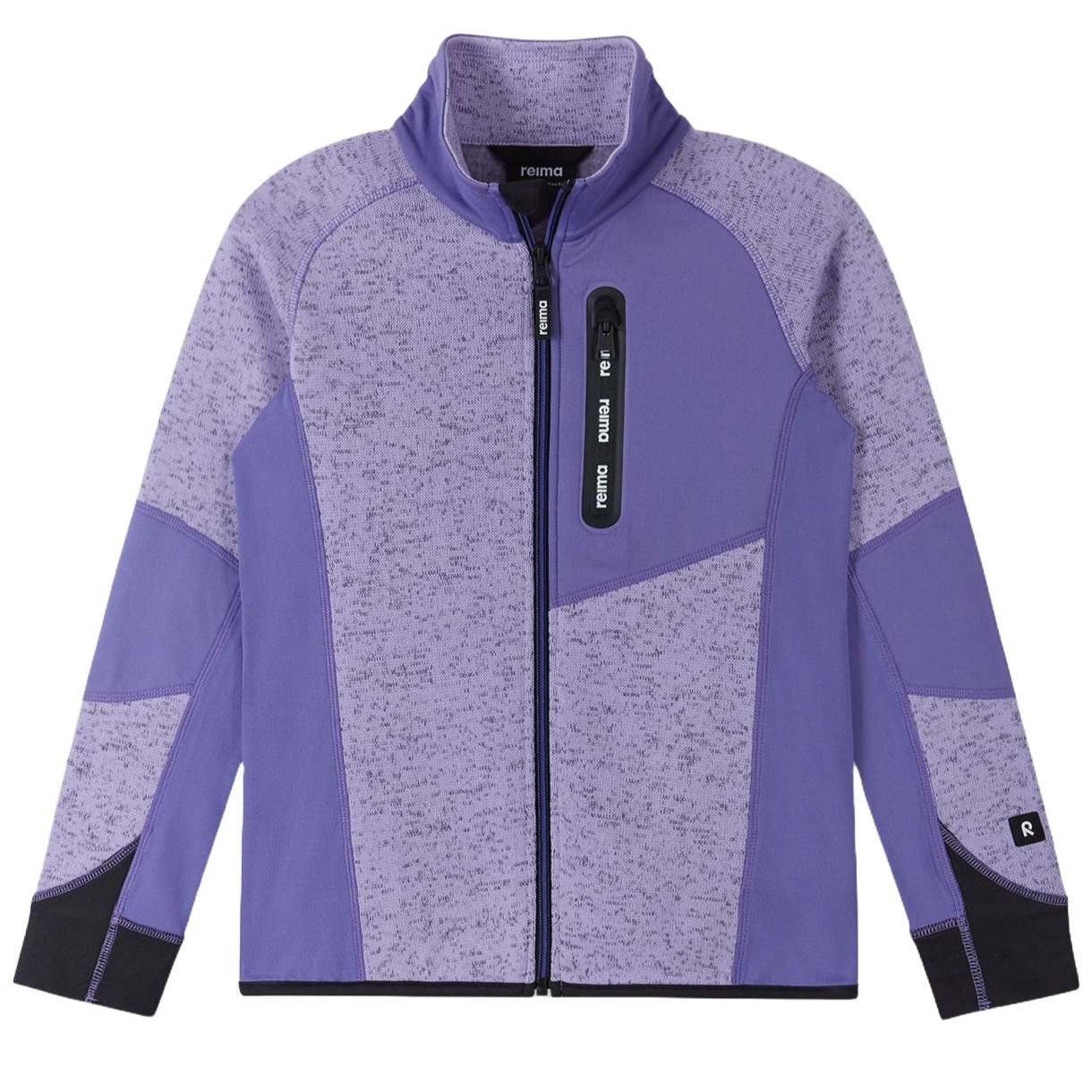 Reima JR Laskien Fleece Sweater featuring lightweight fleece, half-zip collar, breathable fabric, and a junior-specific fit for winter activities.