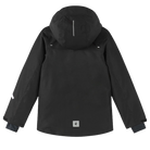 Reima JR Perille Ski Jacket featuring waterproof construction, lightweight insulation, adjustable hood, snow skirt, and a junior-specific fit for winter adventures.