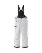 Reima JR Terrie Ski Pants featuring waterproof construction, lightweight insulation, reinforced knees, snow gaiters, and a junior-specific fit for winter adventures.
