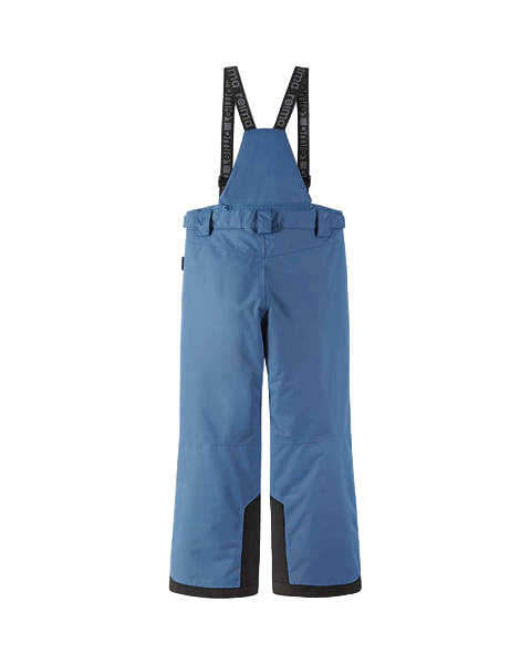 Reima JR Wingon Ski Pants featuring waterproof construction, lightweight insulation, reinforced knees and seat, snow gaiters, and a junior-specific fit for winter adventures.