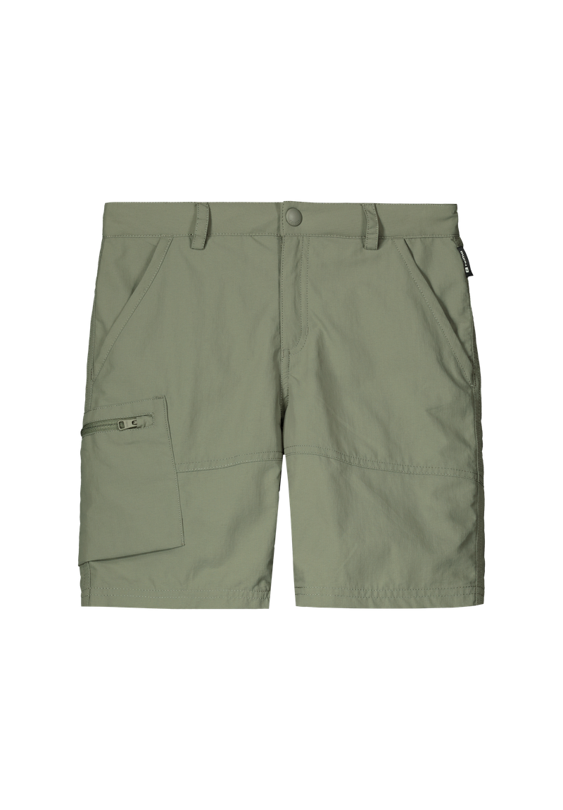 Green Reima Junior Eloisin shorts on a white background