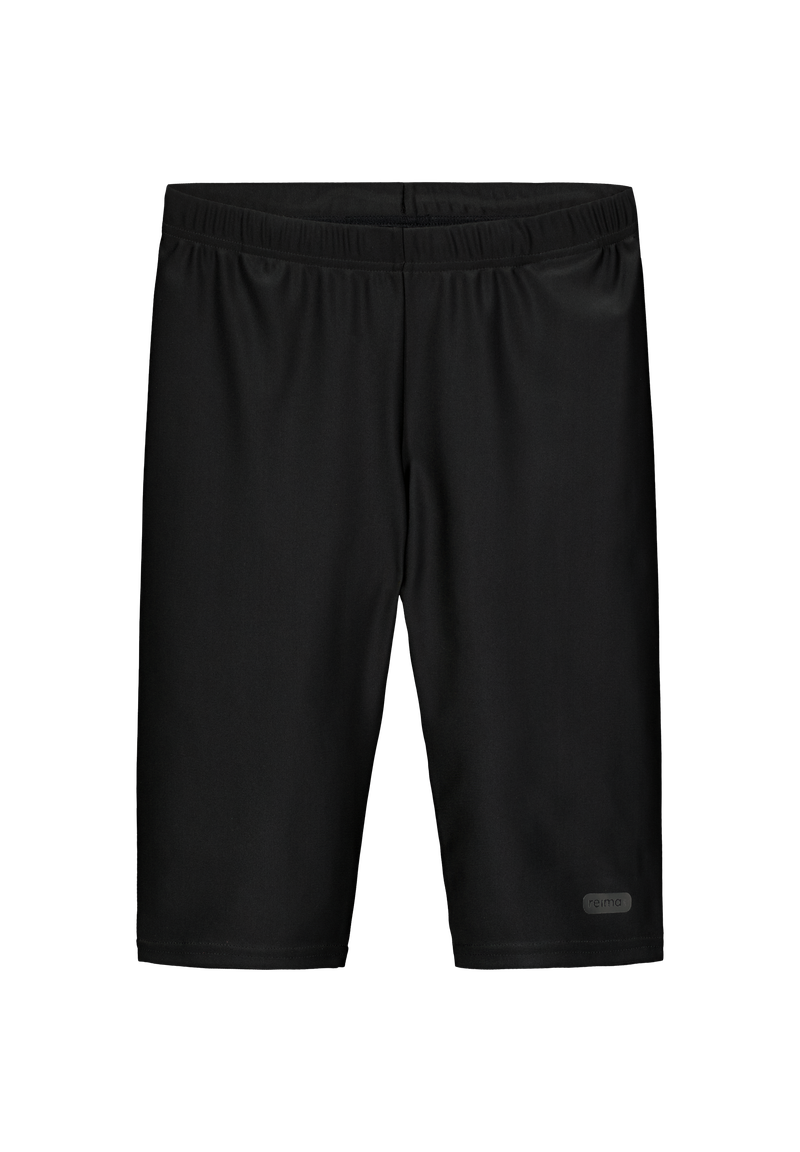 Black Reima Junior Jumppa Leggings on a white background