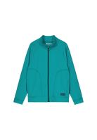 Teal Reima Junior Vivana Jacket with a Reima logo on a white background
