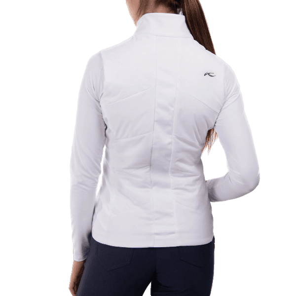 KJUS Women’s Radiation Vest, women’s ski vest, lightweight insulation vest, performance ski wear, breathable ski vest, KJUS winter apparel, layering vest for skiing, women’s outdoor vest, ski clothing, Swiss Sports Haus, West Vancouver ski shop.