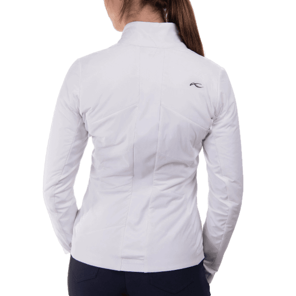 KJUS Women's Radiation Jacket, women's ski jacket, high-performance ski jacket, waterproof jacket, breathable ski jacket, insulated ski jacket, winter sports apparel, KJUS ski wear, stylish ski jacket, Swiss Sports Haus, West Vancouver ski shop.