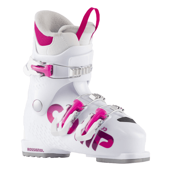 Rossignol Comp J3 ski boots, junior ski boots, youth ski boots, comfortable ski boots, adjustable ski boots, easy-entry ski boots, ski gear for kids, skiing equipment, winter sports gear, ski shop, Rossignol ski boots, youth skiing gear, Swiss Sports Haus, West Vancouver ski shop.