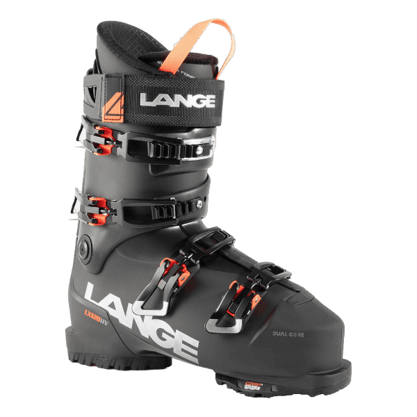 Lange LX 120 HV, ski boots, high-volume ski boots, advanced skiers, performance ski boots, all-mountain ski boots, stiff flex, precise fit, skiing gear, winter sports gear, ski shop, Lange ski boots, comfortable ski boots, high-performance ski boots, Swiss Sports Haus, West Vancouver ski shop.