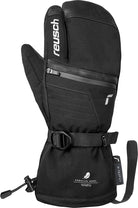 Reusch Lando R-TEX XT Lobster Glove in Black/Silver with Real Down insulation, waterproof membrane and Heating Pocket.