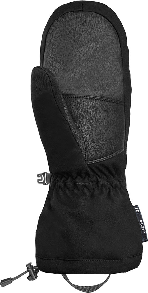 Reusch Demi R-TEX XT women's alpine ski mitten in Black with waterproof, windproof and breathable winter protection.