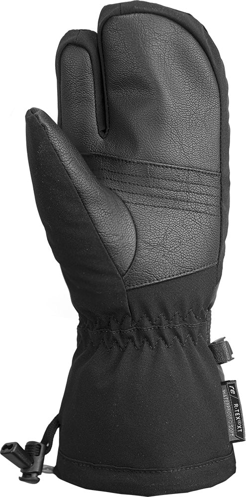 Reusch JR Lando R-TEX XT Lobster in Black/Silver with Real Down insulation, waterproof membrane and Heating Pocket.