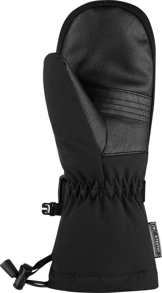 Reusch JR Lando R-TEX XT Mitten with Real Down insulation, waterproof R-TEX XT membrane, long powder cuff and Heating Pocket.