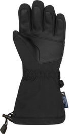 Reusch Kids Kaden Down R-TEX XT Glove in Black with Real Down insulation, waterproof R-TEX XT membrane and long powder cuff.