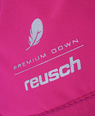 Reusch Kids Kaden Down R-TEX XT Mitten, a warm waterproof children's ski mitten with down insulation for cold winter conditions.