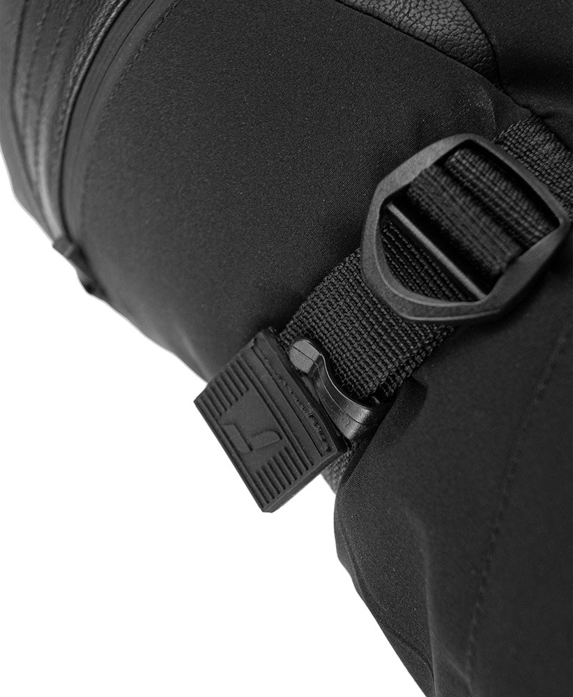 Reusch Torres R-TEX XT men's ski mitten in Black with Real Down insulation, R-LOFT, waterproof membrane and Heating Pocket.