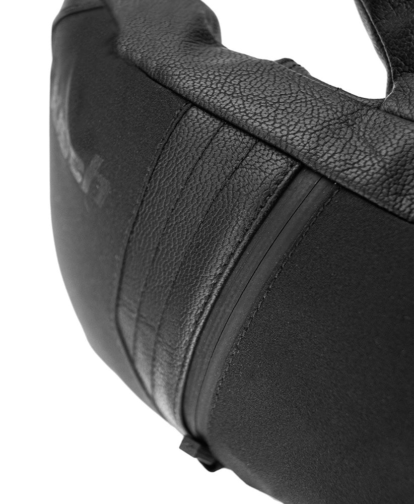 Reusch Torres R-TEX XT men's ski mitten in Black with Real Down insulation, R-LOFT, waterproof membrane and Heating Pocket.