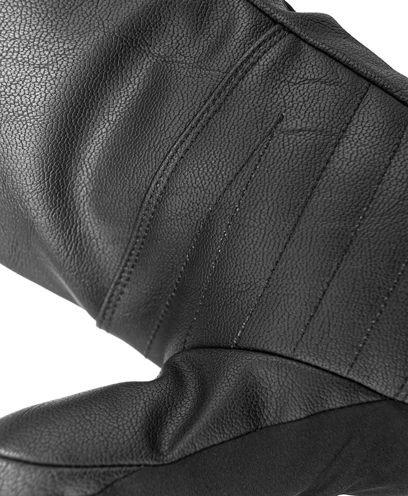 Reusch Torres R-TEX XT men's ski mitten in Black with Real Down insulation, R-LOFT, waterproof membrane and Heating Pocket.
