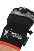 Reusch Worldcup Warrior R-TEX XT alpine race glove with composite knuckle protection, finger padding and digital goatskin palm.