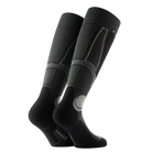 Anatomical L/R-specific Rohner Carving Socks featuring over-the-calf height, targeted shin and ankle cushion zones, footbed ventilation channels, and seamless toe knit construction.