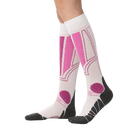 Anatomical L/R-specific Rohner Carving Socks featuring over-the-calf height, targeted shin and ankle cushion zones, footbed ventilation channels, and seamless toe knit construction.