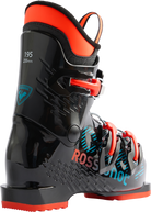 Rossignol Comp J3 JR Ski Boots in Black 2027 featuring a junior-specific fit, three-buckle closure, forgiving flex, and supportive construction.