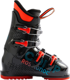 Rossignol Comp J4 JR Ski Boots in Black 2027 featuring a junior-specific fit, four-buckle closure, forgiving flex, and supportive construction.