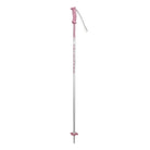 A pink and white Rossignol Electra Junior Ski Pole that features a lightweight aluminum shaft and is designed for girls.